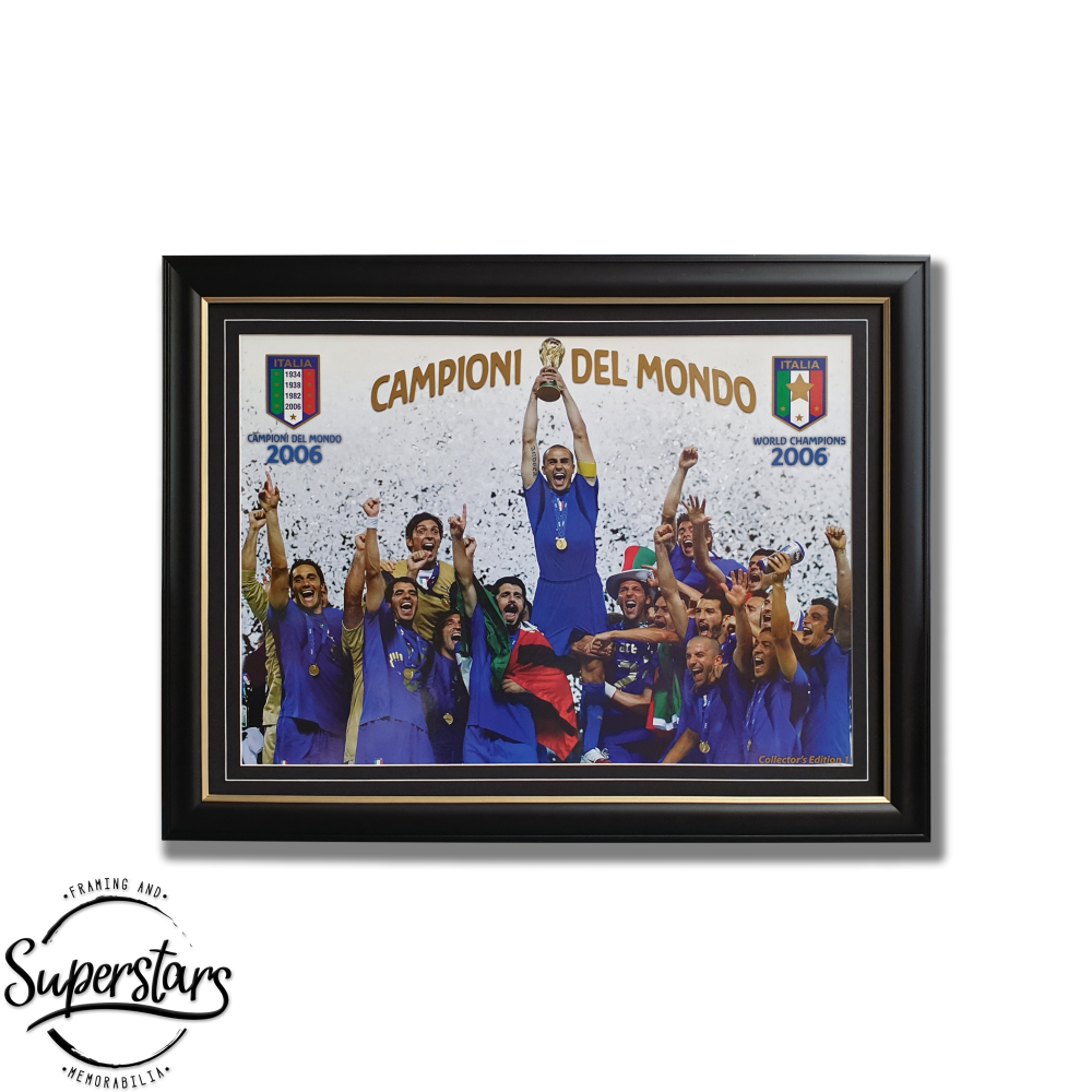 Azzurri Memorabilia custom framed Perth