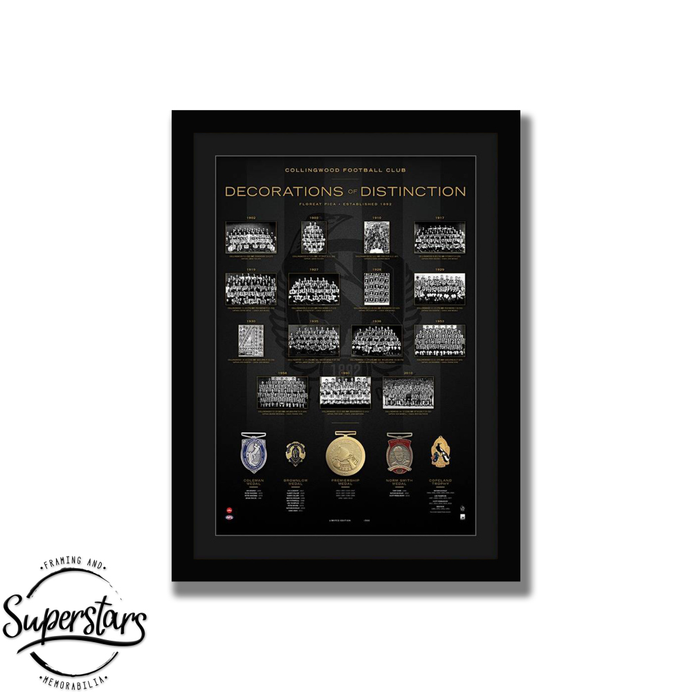 Collingwood Memorabilia Perth: Decorations of Distinction: A collection of photos and medals from the Collingwood Football Club.