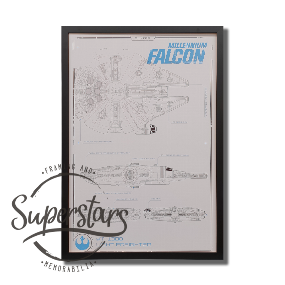 Star Wars Framed Poster : Millenium Falcon