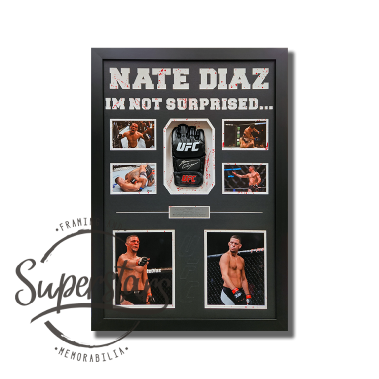 Nate Diaz Memorabilia Perth Superstars Framing & Memorabilia