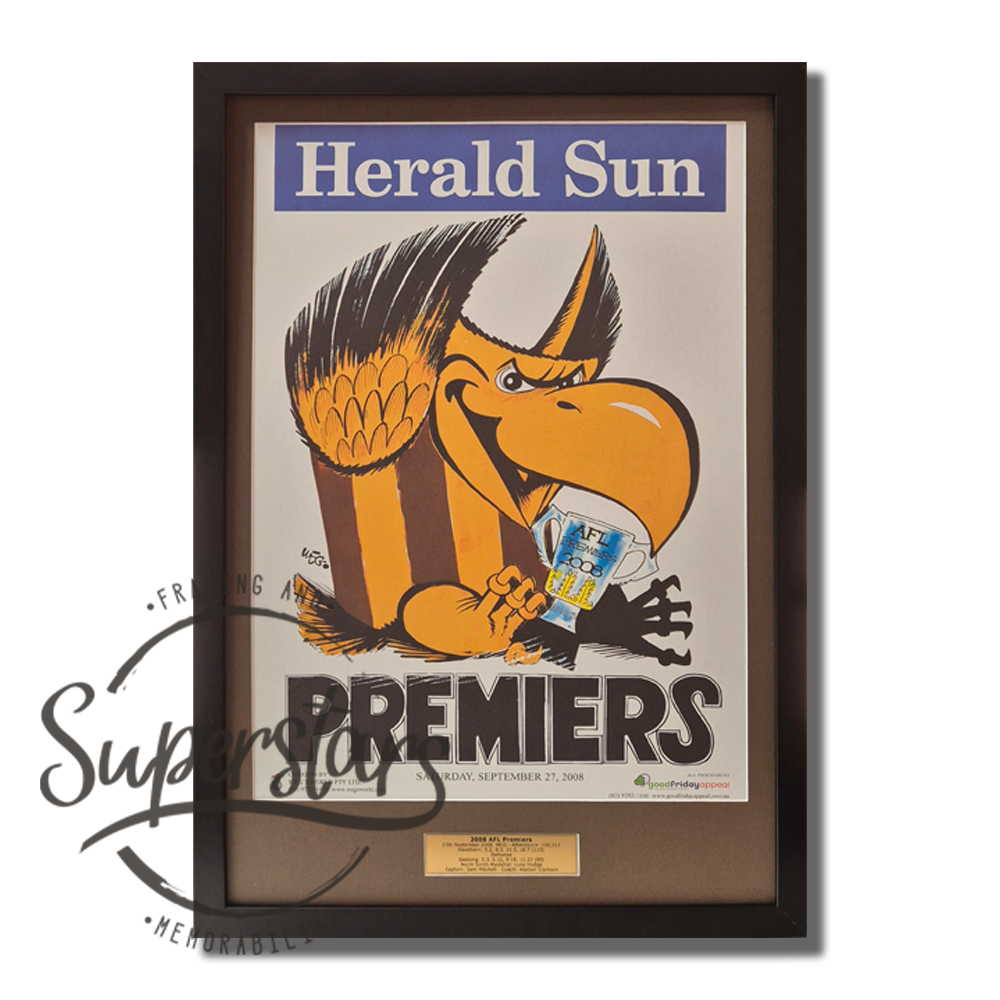 Hawthorn Premiership Memorabilia: 2008 AFL Premiers